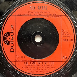 【試聴 7inch】Roy Ayers / You Came In To My Life, Freaky Deaky 7インチ 45 muro koco フリーソウル サバービア 