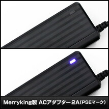 ACアダプター 汎用電源 24V 2A 48W スイッチ付き わに口クリップセット 5.5mm 2.1mm PSE認証 1年保証_画像5