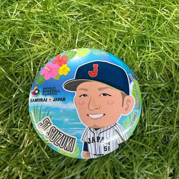 【限定品】広島カープ　鈴木誠也選手　缶バッチ　2023WBC サムライジャパン