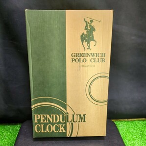 535 ポロクラブ 振り子時計 アンティーク調振り子時計 グリニッチポロクラブ PENDULUM CLOCK 掛け時計 ポロクラブ時計 動作品 電池式の画像7