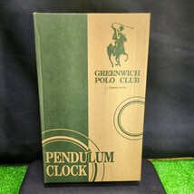 535 ポロクラブ 振り子時計 アンティーク調振り子時計 グリニッチポロクラブ PENDULUM CLOCK 掛け時計 ポロクラブ時計 動作品 電池式_画像7