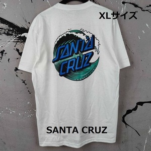 即決　新品　送料無料　サンタクルーズ　半袖Tシャツ　XL　白　ストリート系　カリフォルニア　CA　LA　サーフィン　ボード　アウトドア