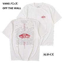 即決　新品　送料無料　バンズ　VANS　半袖　Tシャツ　ストリート系　XL　白　カリフォルニア　ロサンゼルス　スケボー　スケードボード_画像1