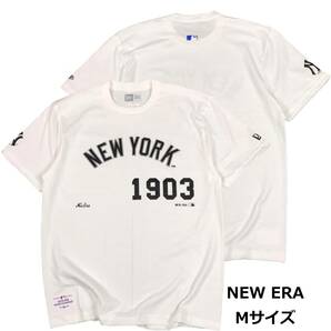 即決　新品　送料無料　ヤンキース　半袖Tシャツ　白　Mサイズ　NY　大リーグ　MLB　野球　MLB　ベースボール　USA　ニューヨーク
