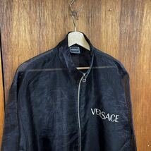 Vintage VERSACE JEANS COUTURE ヴェルサーチジーンズ シースルー ブルゾン ジャケット 刺繍 イタリア製_画像2