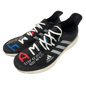 【IT8OW2X3DEBC】 adidas × atmos アディダス アトモス スニーカー ランニングシューズ AM4 108 CORE BLACK EF9157 27.0㎝ 黒