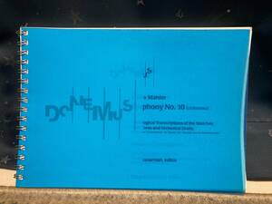 [ musical score ]ma-la-: symphony no. 10 number all bending. self writing brush .* sketch. . paper version Donemus D16080 (Study Score, 2017)