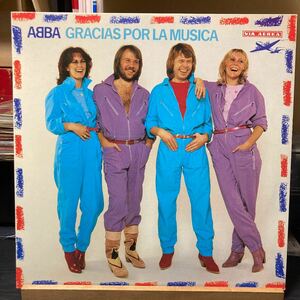 赤盤 ABBA【Gracias Por La Musica】LP 国内盤 Discomate DSP-8002 Electronic 1980