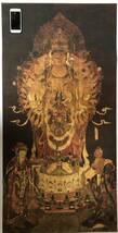 【複製】◆仏画◆工芸◆古仏画◆絹本 仏教美術 仏教聖品 千手観音像 大きい68×135㎝_画像2