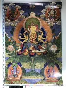 Art hand Auction Tibetischer Buddhismus, Mandala, buddhistische Malerei, großes Poster, 572 x 420 mm, 10598, Kunstwerk, Malerei, Andere