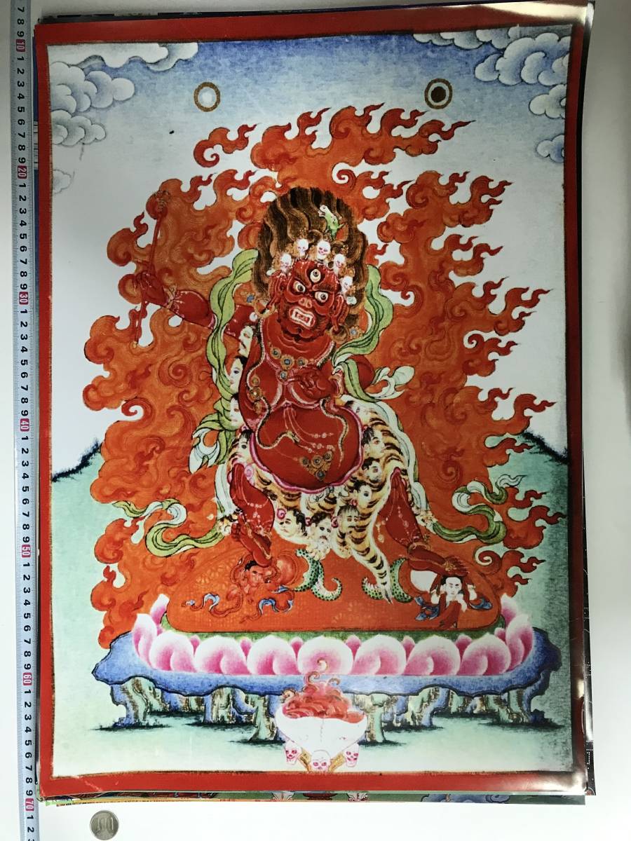 Тибетский буддизм, мандала, буддийская живопись, большой плакат, 593 x 417 мм, размер A2, 10487, произведение искусства, рисование, другие