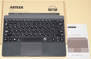 Arteck マイクロソフト Surface Go タイプ カバー★Bluetooth 日本語キーボード ワイヤレス Surface Go3 Surface Go2 Surface Go 対応