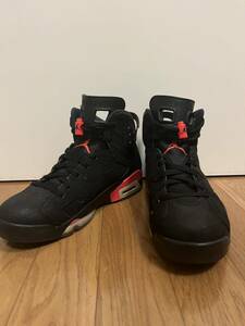 NIKE AIR JORDAN 6 RETRO OG BLACK INFRARED 2014 27cm US9