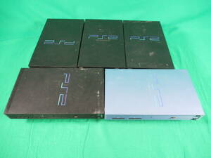 60/D192★【同梱不可】ジャンク品★厚型 PS2本体のみ まとめ5台セット★PlayStation2本体単品★SCPH-30000/39000 他★ノークリーニング中古