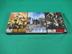 79/L834★邦画DVD★HiGH＆LOW THE MOVIE 1/2/3 セット★THE MOVIE/END OF SKY/FINAL MISSION★EXILE TRIBE/山田裕貴/窪田正孝 他★中古品