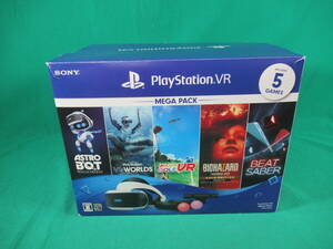 61/Q577★ジャンク品★PSVR本体★SONY★PlayStation VR MEGA PACK★CUHJ-16010★ソフト4枚同梱 未開封★PlayStation4★動作未確認 中古