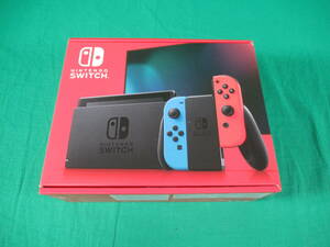 60/Q639★ニンテンドースイッチ本体★Nintendo Switch 本体 JOY-CON ネオンブルー ネオンレッド★HAD-S-KABAH★保証書 店舗印有★未使用品