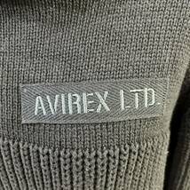 AVIREX Belle ニットワンピース ロングワンピース タートルネック ハイネック ジップデザイン 黒 アヴィレックス【送料一律/同梱可能】L_画像4