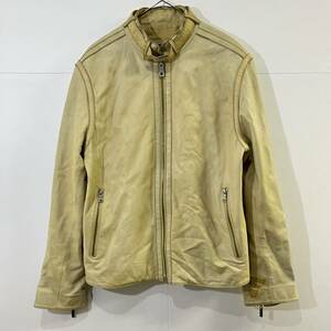 VINTAGE LEATHER PARK ANDREW MARC 本革 レザージャケット ライダースジャケット アンドリューマーク ヴィンテージ【送料一律/同梱可能】L