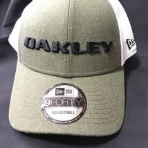 ▲B099新品 【フリーサイズ】55-60cm (オリーブ)ゴルフ NEW ERAオークリー（OAKLEY）ヘザーニューエラスナップバックハット キャップ golf_画像4