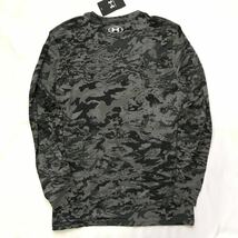 ●M180新品【メンズXL(O)】黒迷彩 アンダーアーマー UNDER ARMOUR ゴルフ トレーニング Tシャツ UA ABCカモ ロングスリーブTシャツ 長袖_画像7