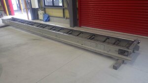  conveyor belt 2019 year made 600w× machine length 7.9m×H280 used conveyor used conveyer bell navy blue transportation equipment flat belt attaching 