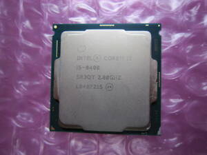 602★CPU Intel Core i5 8400 2.80GHZ SR3QT 動作品