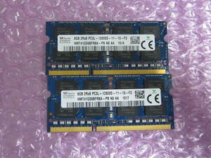 R198*SK hynix DDR3L PC3L-12800S 11-13-F3 8GB×2 total 16GB operation goods 