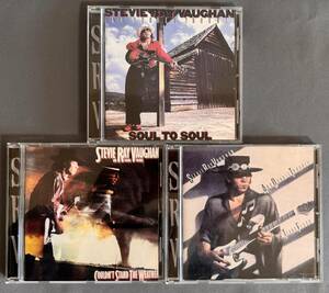 【スティービー・レイ・ヴォーン/Stevie Ray Vaughan And Double Trouble 初期アルバム 3枚まとめて US盤】テキサス ブルース