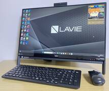 ☆ NEC LAVIE Desk All-in-one/ DA580HAB-E3/ i7-7500U/ 新SSD 512GB/ 16GB/ Win11 Pro/ office/ Blu-ray/ Web カメラ☆_画像1