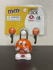 M&M'S　ラッケージロック　新品未使用　TSAロック　エムアンドエムズ　LUGGAGE LOCK　オレンジ