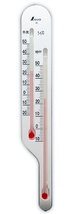 ゆうパケ可 シンワ 地温計 O-4 地温気温用 ホワイト 72624 サイズ245x35x7mm 。_画像1