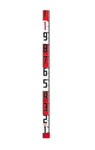 タジマ シムロンロッド SYR-10K 長さ10m 両面1mアカシロ TJMデザイン TAJIMA 041456 。