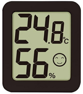 小型便 シンワ デジタル温湿度計 環境チェッカーミニ 73245 ブラック 72x62x21mm 測定範囲 温度:0～50℃ 湿度:20～95％ 。