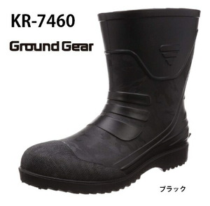 喜多 KITA 安全長靴 セーフティーブーツ KR-7460 BLK サイズ 3L (XL) ブラック つま先鋼先芯入 キックバック付 キタ