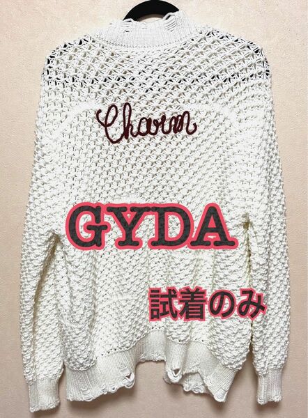 GYDA 刺繍ニットカーディガン☆試着のみ