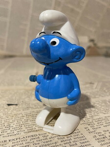 ☆1980年代/スマーフ/ぜんまいフィギュア/即決ビンテージUSA/Smurfs/Wind-Up Figure(80s) SM-156