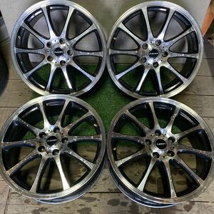 LEBENホイール 18インチ 18×7J OFF;+38 PCD;114.3-5H ハブ径;約72mm 傷あり、ガリ傷あり、サビあり 4本 