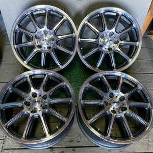 ZINA LITEホイール 17インチ 17×7J OFF;+48 PCD;114.3-5H ハブ径;約72mm 傷あり、錆びあり 4本 