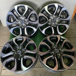 マツダ MAZDA純正ホイール デミオホイール 16インチ 16×5.5J OFF:+40 PCD:100-4H ハブ径;約54mm 傷あり、サビあり 4本 