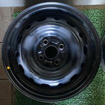 マツダ MAZDA鉄ホイール デミオホイール 14インチ 14×6J OFF;+45 PCD;100-4H ハブ径;約54mm 錆びあり、 4本 _画像5