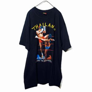 【美品】☆☆ JOLI GOLF Tシャツ 半袖 Thailand muaythai ムエタイ 人気 オシャレ メンズ L 派手