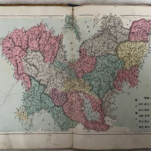 大日本地図 分邦詳密 明治 銅版画 戦前 古書 古地図 地図 色彩 地理 資料 古本 長野県小学校皆勤賞の賞品 非売品 長野県 諏訪の画像5