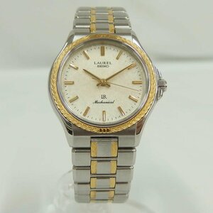 1円【美品】SEIKO セイコー/LAUREL/ ローレル/LHFE500 /18ＫＴベゼル/手巻き/6110-6000/82