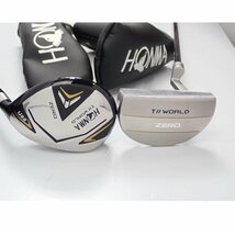 1円【良品】HONMA ホンマ/ゴルフ　キャディーバッグとシューズバッグセット　ツアーワールド/62_画像5