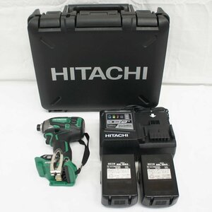 1円【良品】HITACHI 日立工機/コードレスインパクトドライバセット/WH18DDL2/05