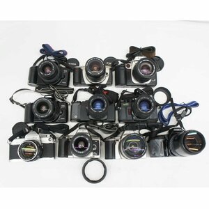 1円【ジャンク】Canon/PENTAX/OLYMPUS/MINOLTA フィルムカメラ 10台セット/レンズ付/05