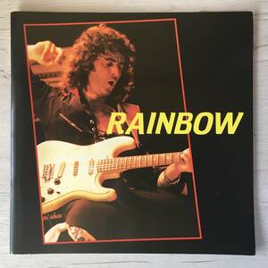  ticket 2 sheets attaching RAINBOW 1984 concert pamphlet Flyer 2 kind 
