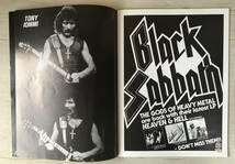 BLACK SABBATH HEAVEN AND HELL TOUR コンサートプログラム　UK製　全20ページ　チケット付き_画像5