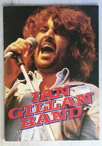 チケット付き　IAN GILLAN BAND 78年　コンサートパンフレット　フライヤー1種　ステッカー2種　DEEP PURPLE